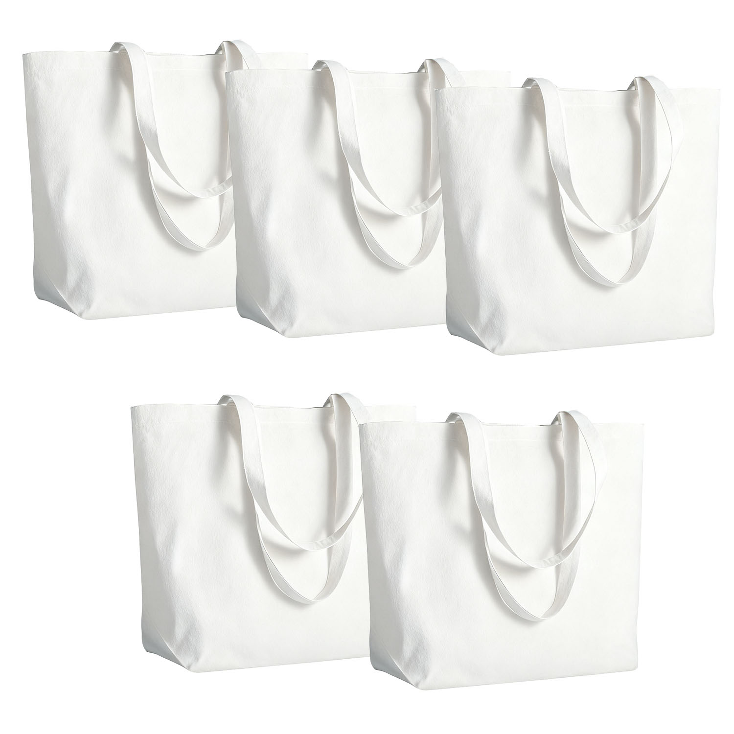 Tote Bag Sublimation - 5 Adet Büyük Kapasiteli Süblimasyon Kanvas