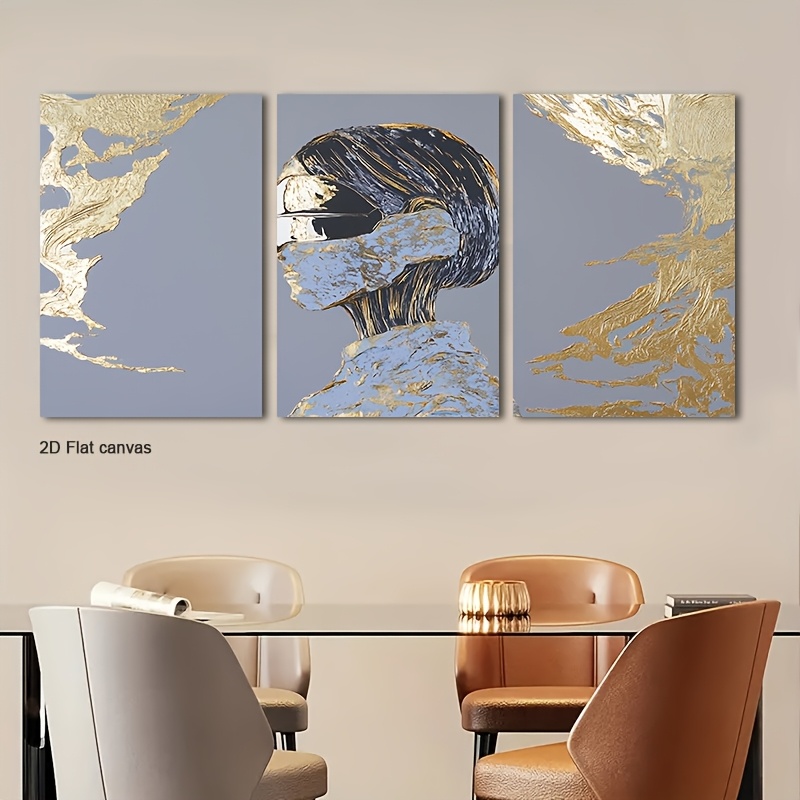 Canvas Wrap Ready - Çerçevesiz Kanvas 3 Parça - Çerçeveli