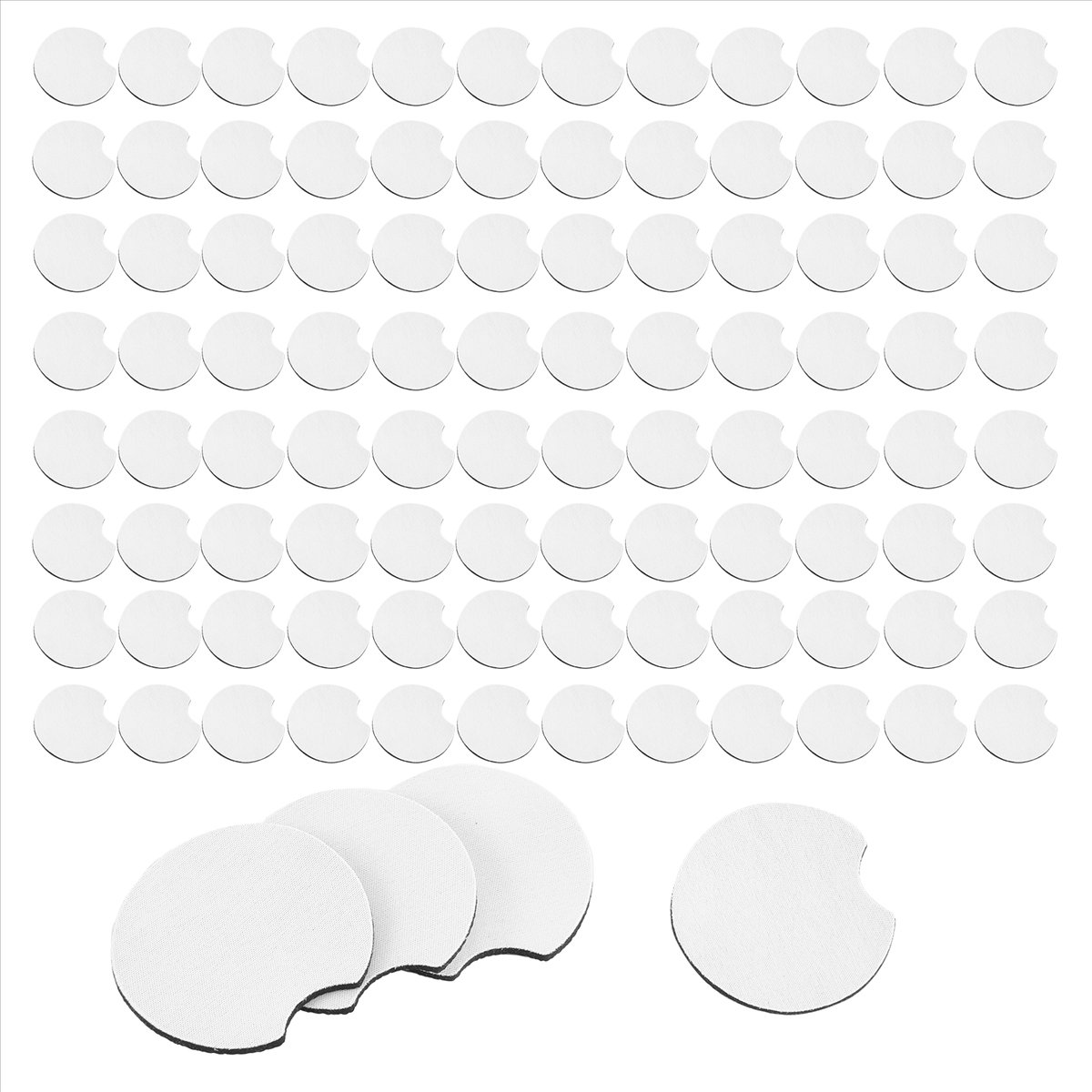 Coaster Sublimation Blank - AA83 100 Adet Süblimasyon Baskıya Uygun