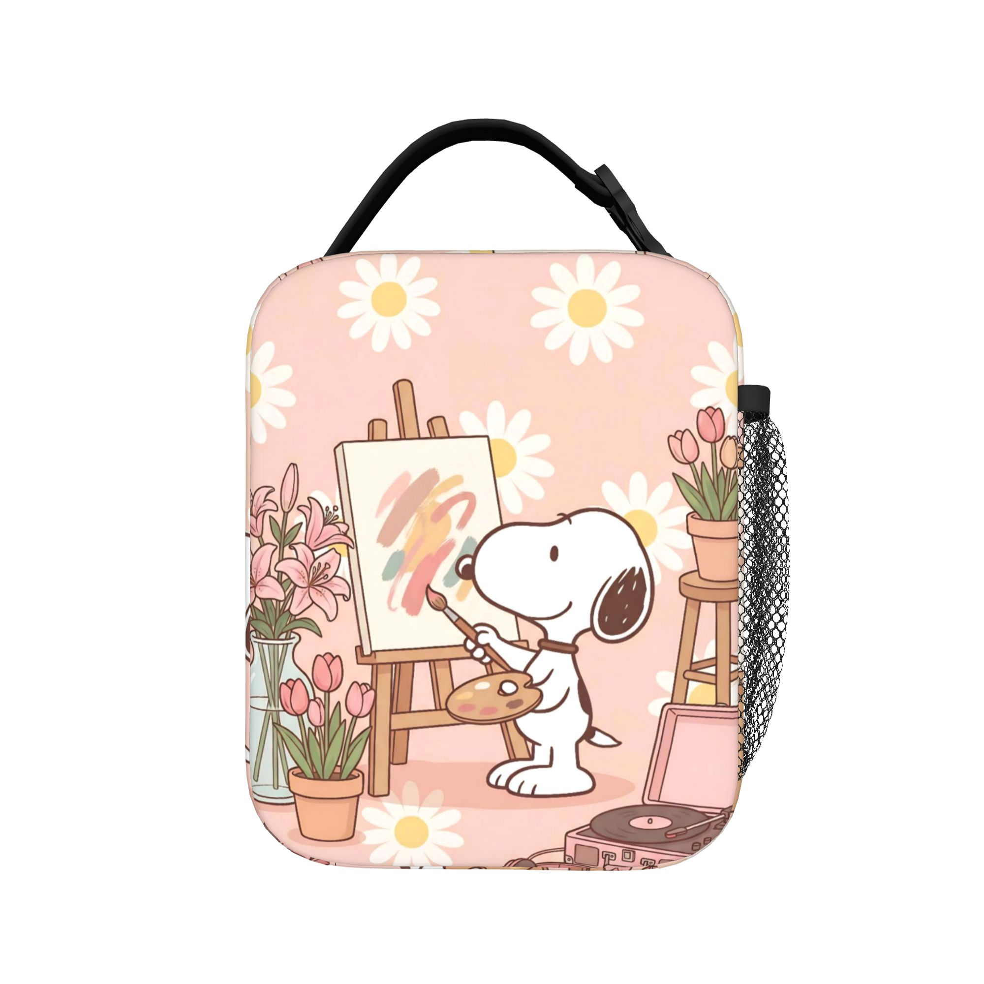 Tote Bag Sublimation - Sevimli S-Snoopys Yalıtımlı Öğle Yemeği Çantası