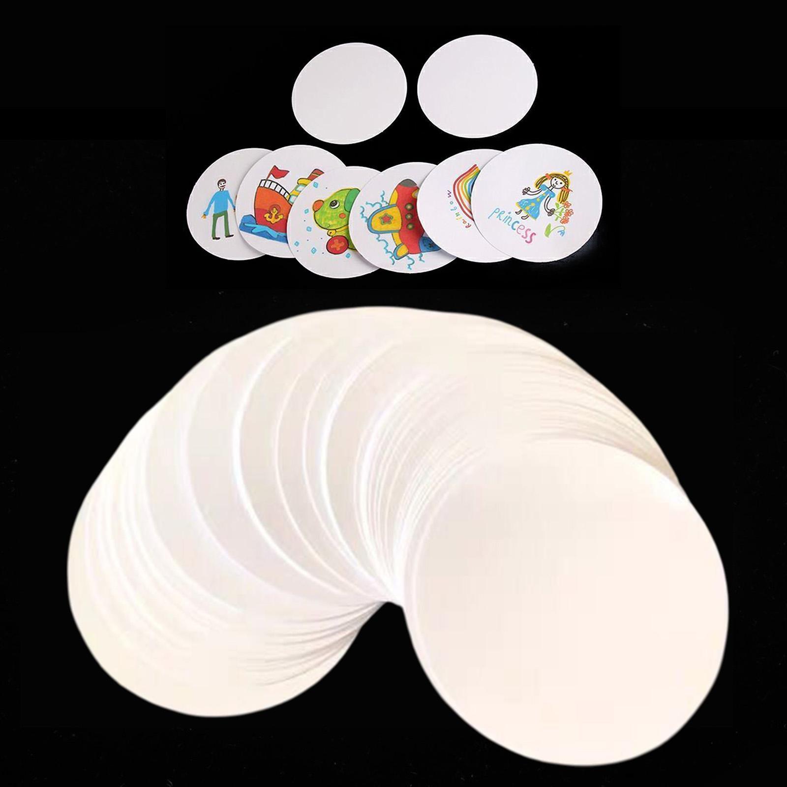 Button Badge Blank - 100 adet düğme rozetleri boş kağıt