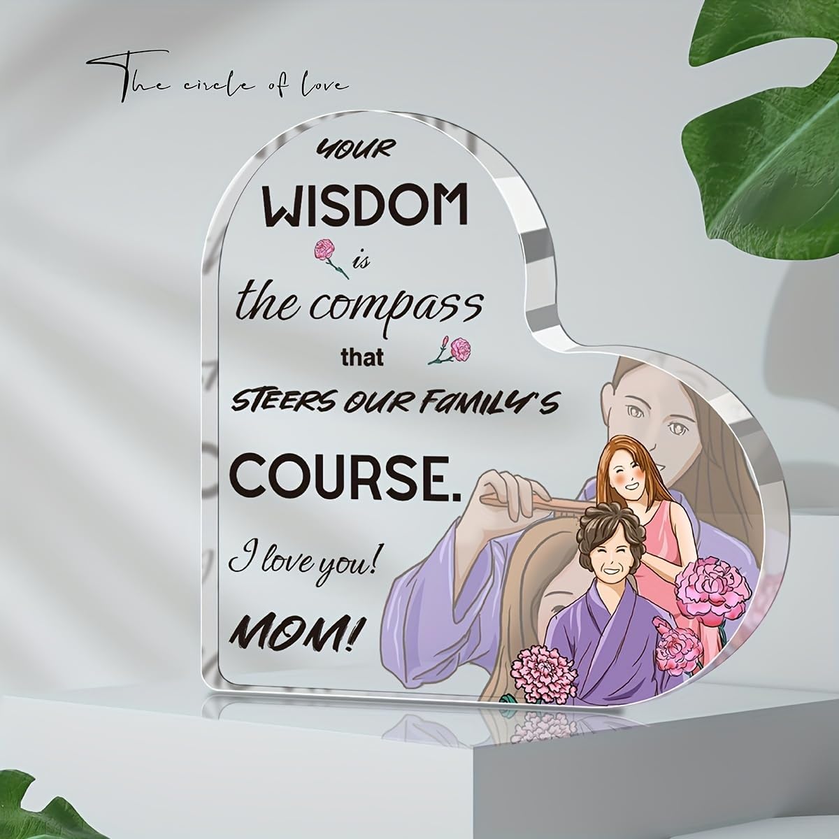 Aile Kalp Şeklinde Akrilik Pla - Photo Acrylic Block incelemesi ve fiyatı